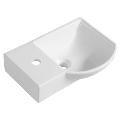 LITOS  Keramik-Waschtisch 45x32cm, links, Weiß