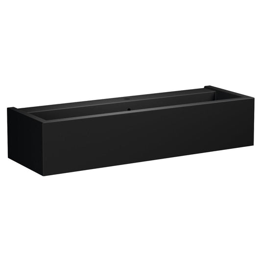 KANAAL Keramik-Waschtisch 120x40cm, schwarz matt