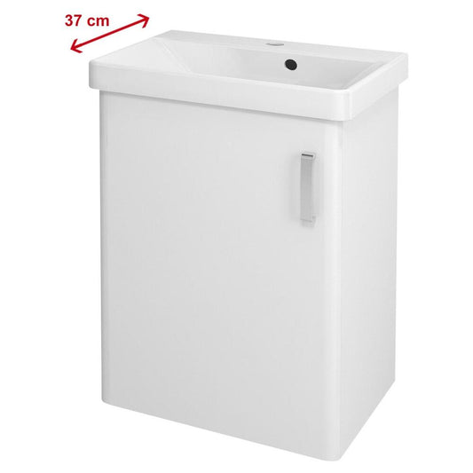 THEIA Unterschrank 50,9x70x35cm, 1x Tür, links, weiß