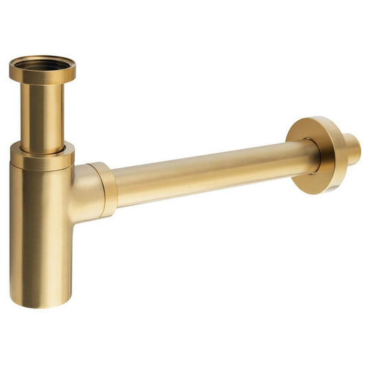 Waschtisch-Siphon 5/4", Abfluss 32mm, Rund, Gold matt