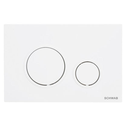 SCHWAB VELA Betätigungsplatte, 247x165 mm, mattweiß
