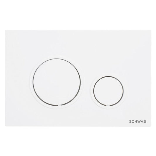 SCHWAB VELA Betätigungsplatte, 247x165 mm, mattweiß