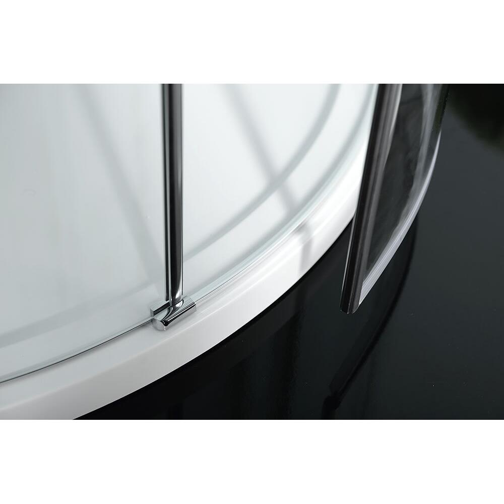 ZOOM LINE Duschabtrennung Viertelkreis 900x900mm, Klarglas, rechts