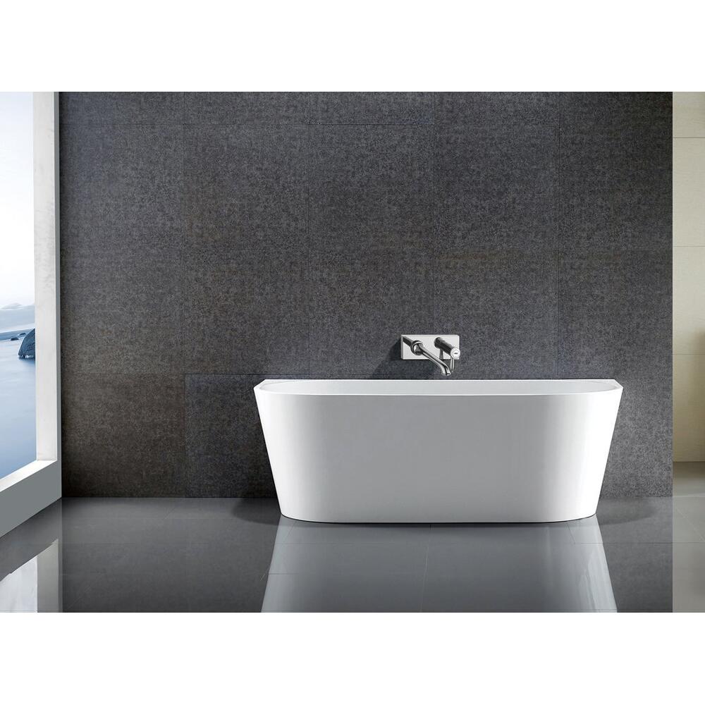 TAJO wandstehende Badewanne 180x80cm, weiß