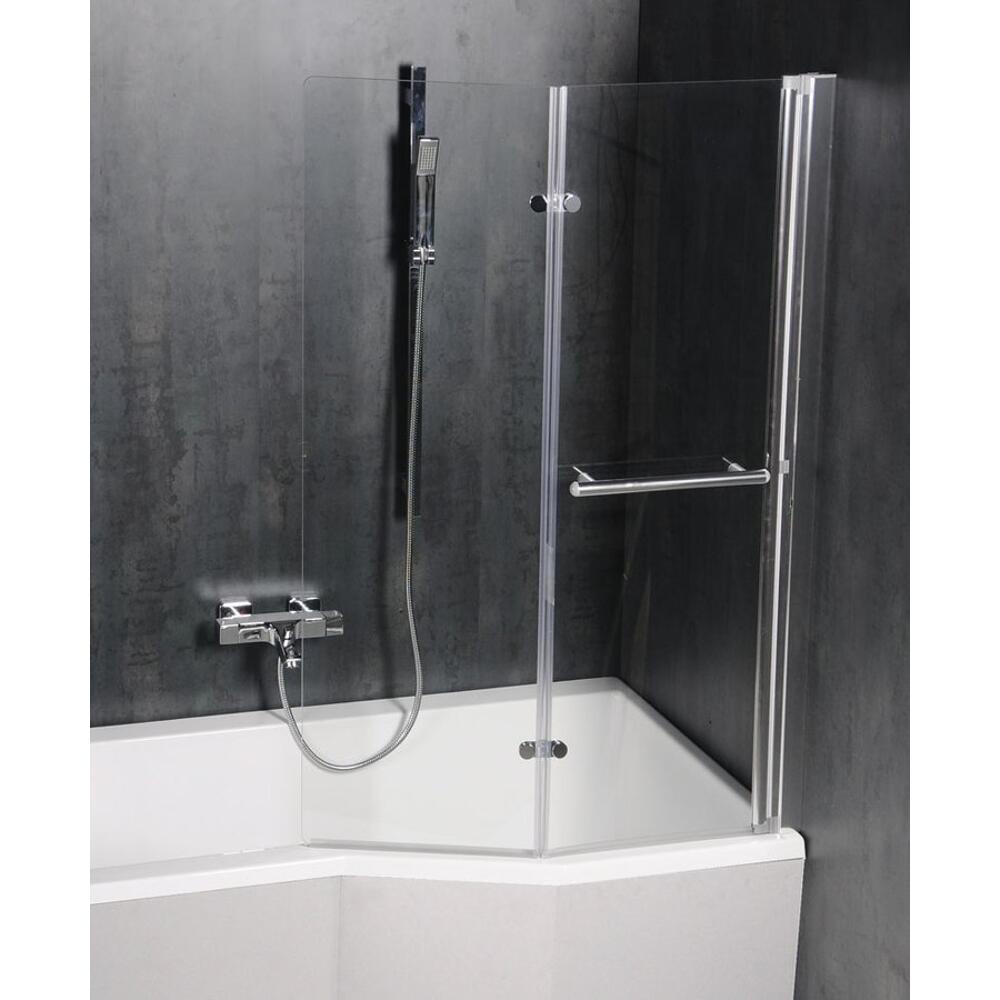 VERSYS L asymmetrische Badewanne 170x84x70x47cm, links, weiß