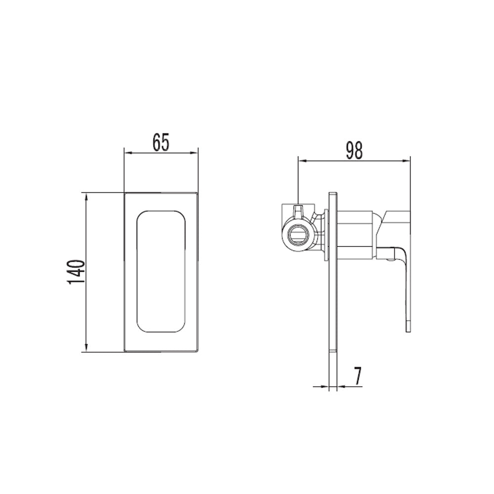FACTOR Unterputz-Duscharmatur , 1 Weg, Chrom