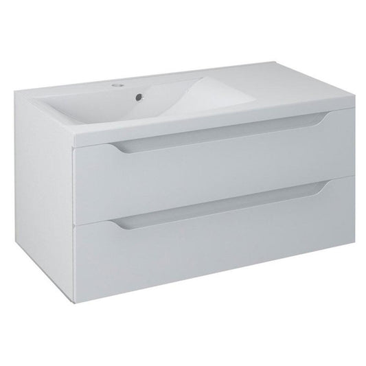 WAVE Unterschrank 90x45x48cm, weiß, links