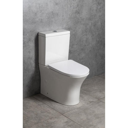 LEON  Kombi-WC, spülrandlos, Abgang senkrecht/waagerecht, weiß