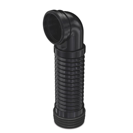Flexibler Anschluss mit Bogen 90° für Hänge WC, 205-370mm