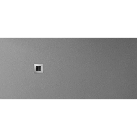 MITIA Gussmarmor-Duschwanne, Rechteck 200x90cm, grau matt
