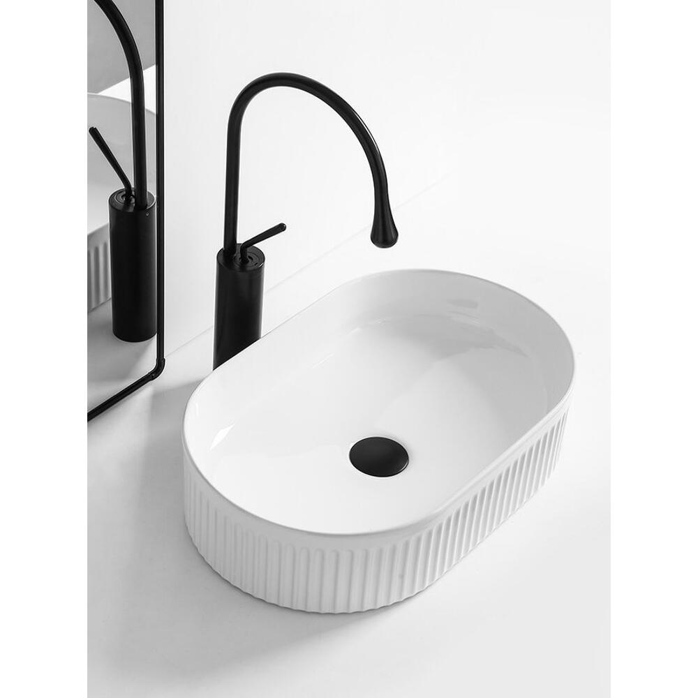 PICOBELLO Keramik-Waschbecken zum Aufsetzen 49x31cm, Weiß