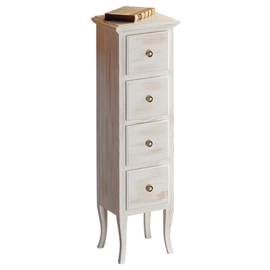 RETRO Schrank 35x119x33cm, altweiß