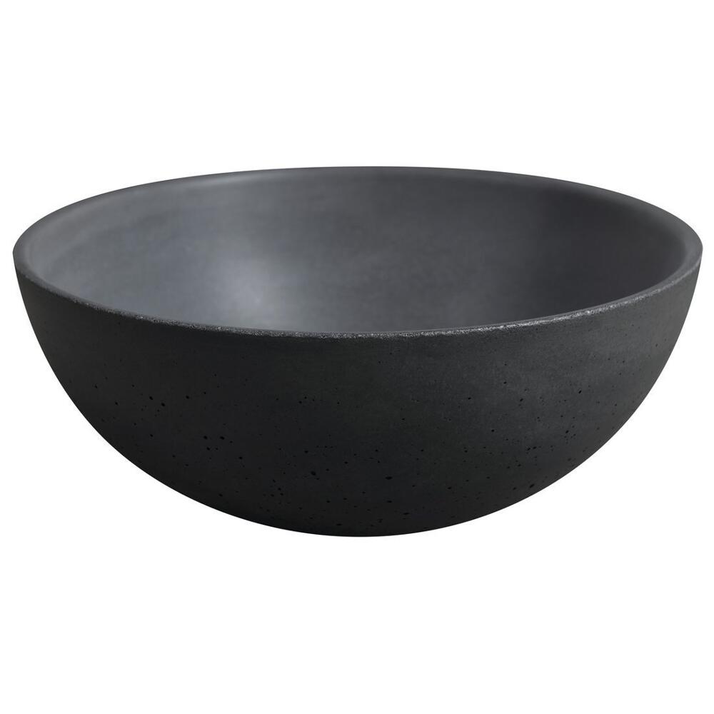 MINOR Betonwaschbecken zum Aufsetzen, Durchmesser 26cm, Anthrazit matt