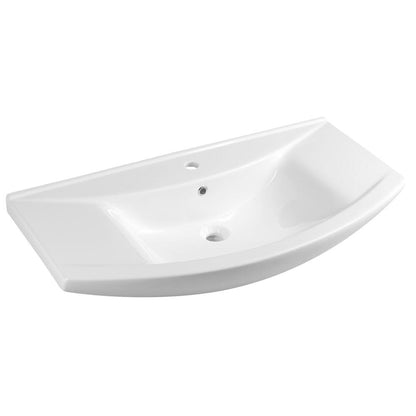 ZERO 97 Keramik-Waschtisch 97x51cm, weiss