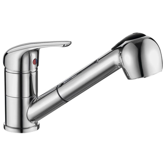 AQUALINE 40 Küchenarmatur mit ausziehbarer Spülbrause, Chrom