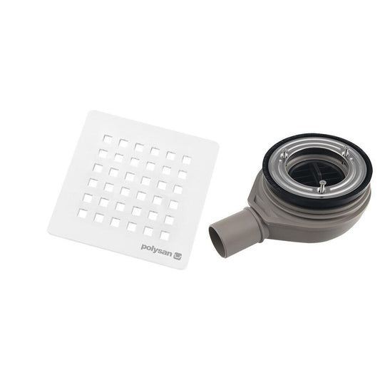 FLEXIA Duschwannensiphon, Ø 90mm, DN40, weiss