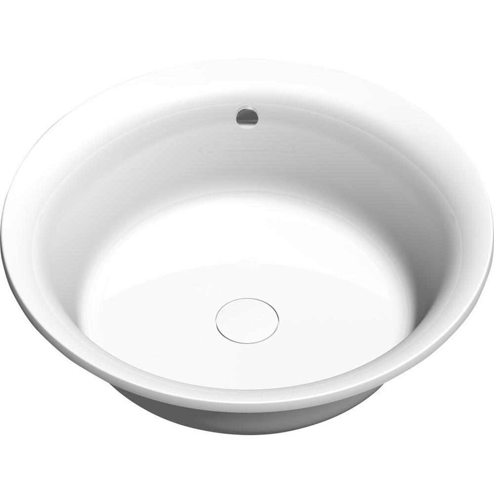 OBLO Badewanne mit Rahmengestell, rund, 165x48cm, weiß