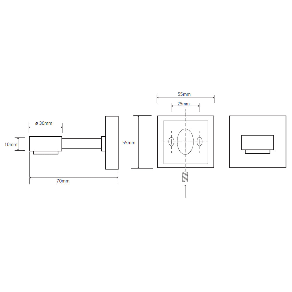 X-SQUARE Magnet-Seifenschale, Chrom