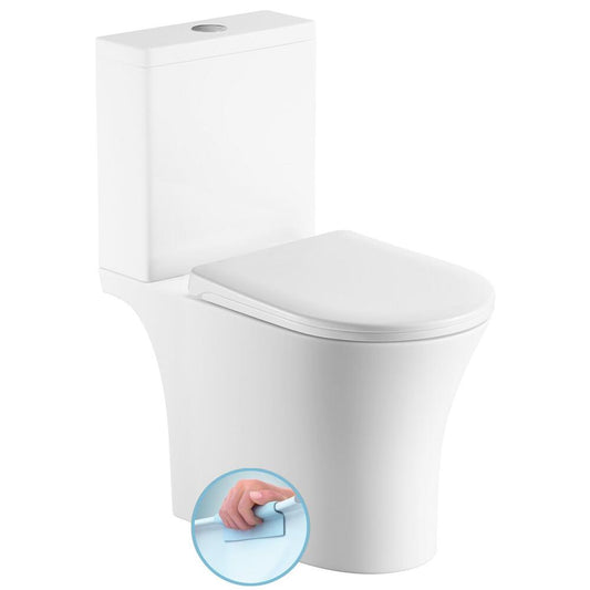 VITO WC-Kombi,spülrandlos, Abgang senkrecht/waagerecht, Weiß