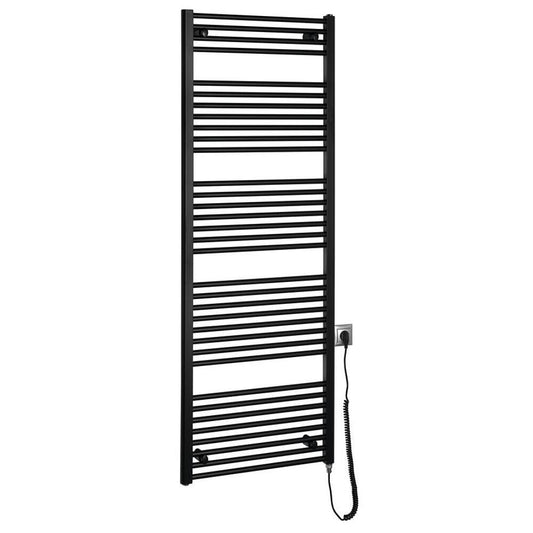 DIRECT-E Elektrischer Badheizkörper, gerade, 600x1680 mm, 800 W, Schwarz