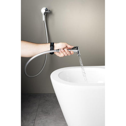 ICONIC Unterputz-Bidetarmatur mit Brausestop, rund, Chrom