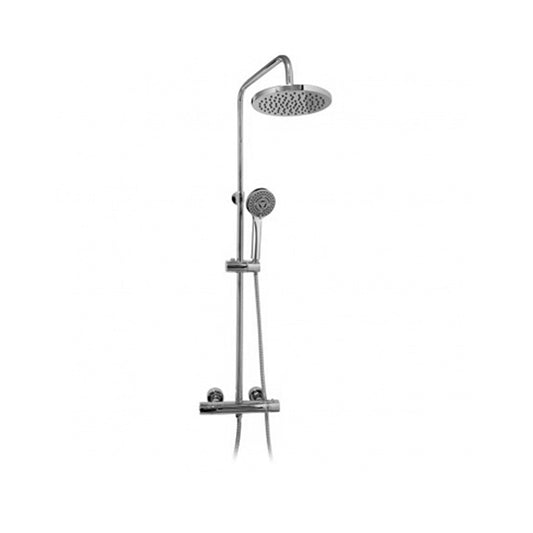 JET Duschsäule mit Thermostat-Armatur, Chrom