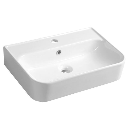 SISTEMA U Keramik-Waschtisch 55x38cm, weiss