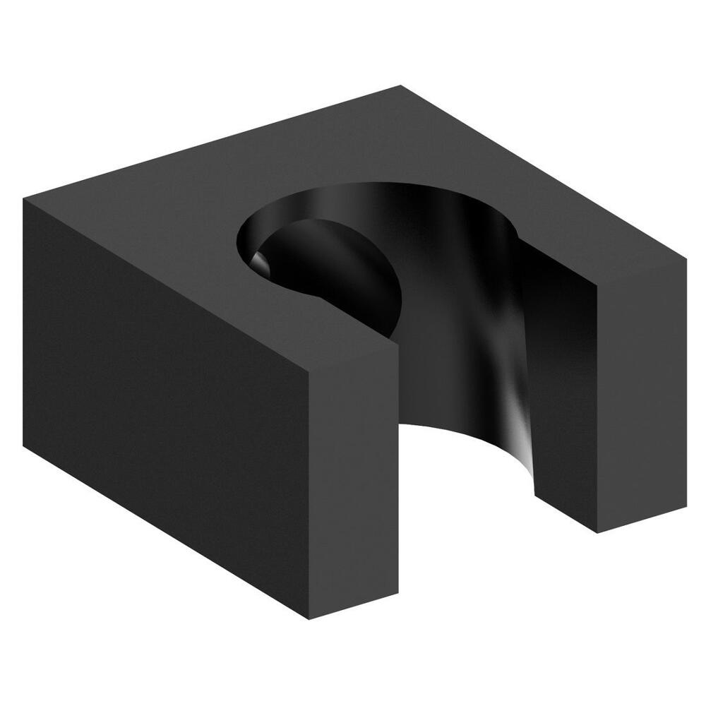 Brausehalter, Schwarz matt