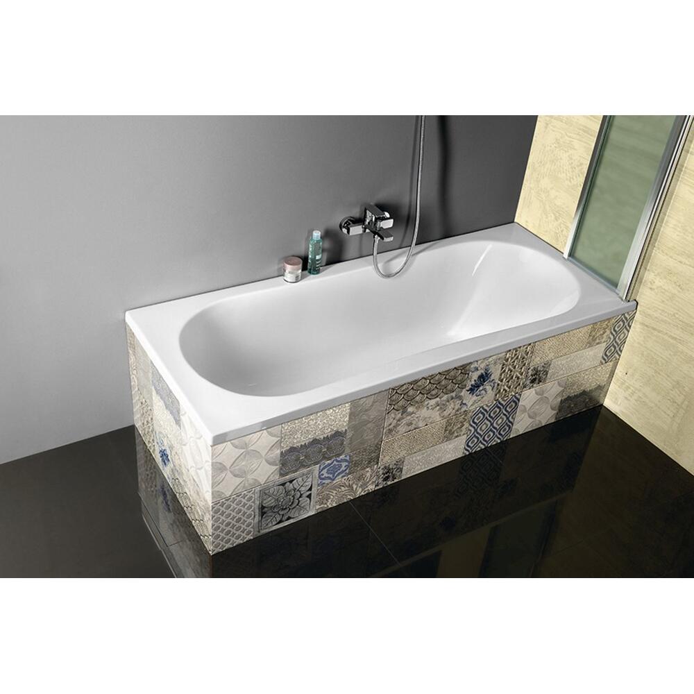 JIZERA Badewanne 180x80x39cm ohne Füße, weiß