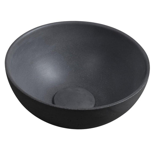 MINOR Betonwaschbecken zum Aufsetzen, Durchmesser 26cm, Anthrazit matt