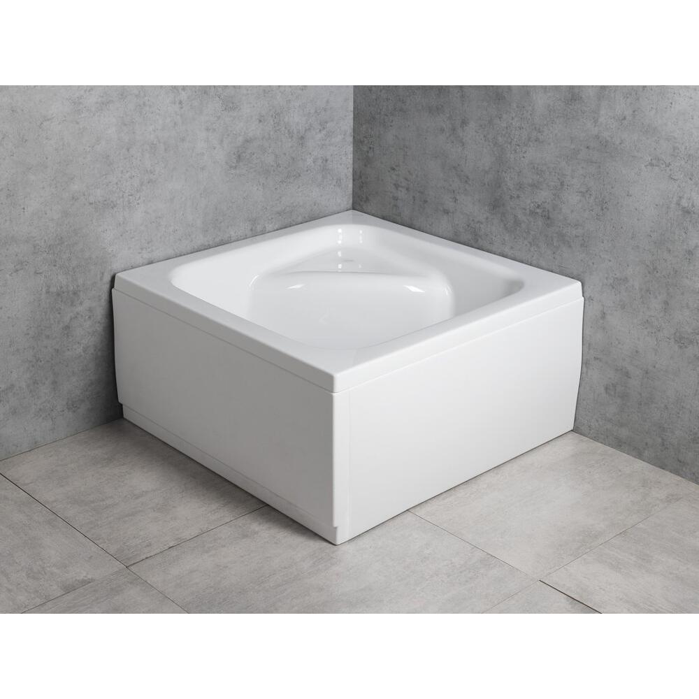 VISLA Eckschürze 56cm, links, 80x80x36cm, weiß