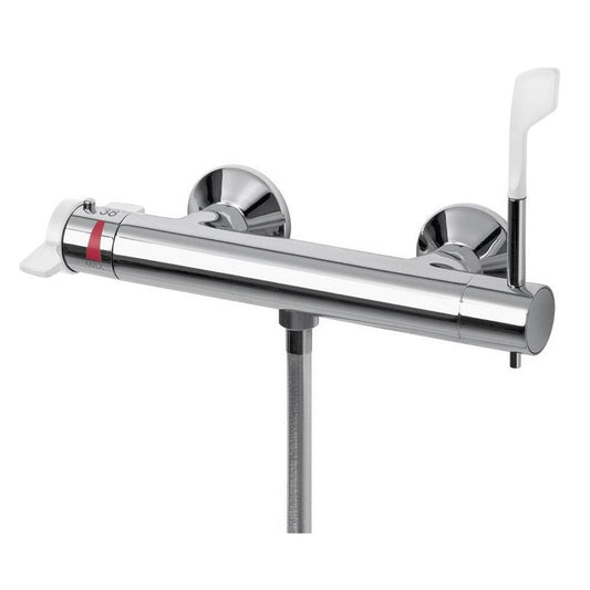 LEA Wand-Thermostat-Duscharmatur, Medizinischer Hebel, Chrom