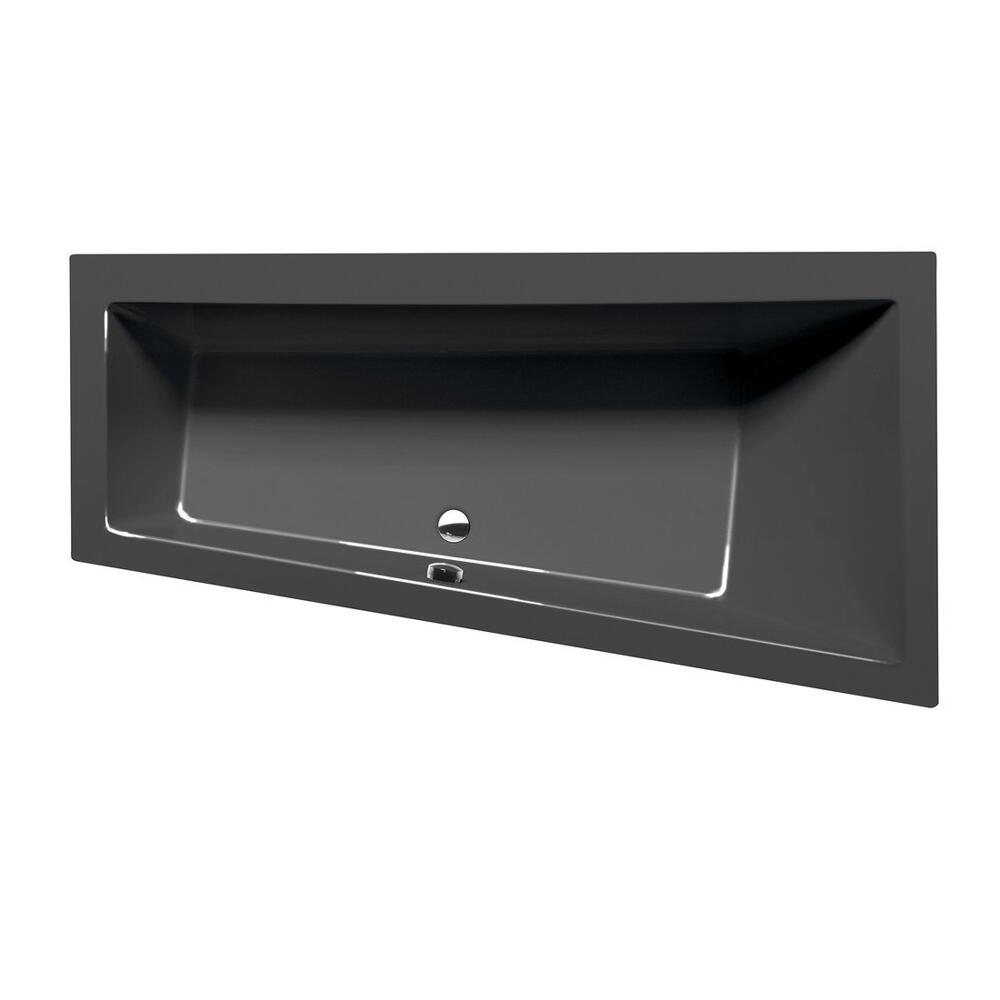 Raumspar Badewanne ANDRA 160x90x45cm, rechts,dunkelgrau