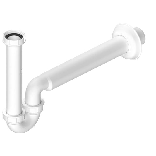 Waschbecken/Bidet-Siphon 5/4", niedrig, DN40, Weiß