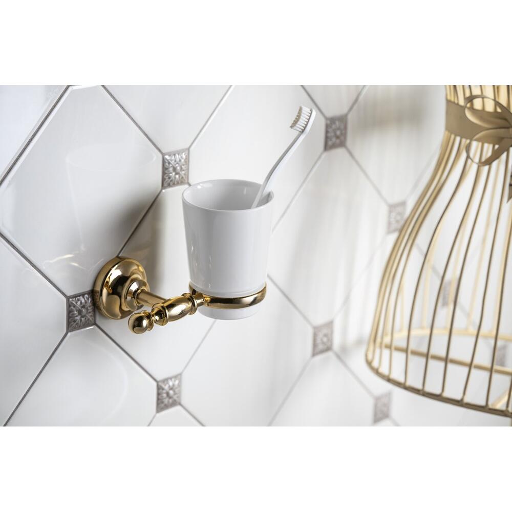 PERLA Hänge Keramik-Glas, Gold