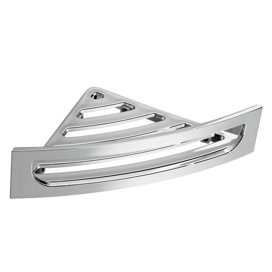 Eckregal mit Reling, 230x75x230 mm, ABS/Chrom