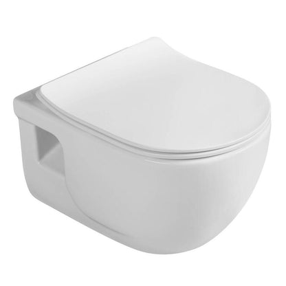 BRILLA Hänge-WC,spülrandlos, 36,5x53cm, weiss