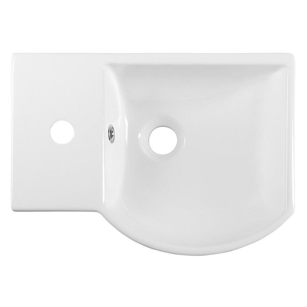 LITOS  Keramik-Waschtisch 45x32cm, links, Weiß