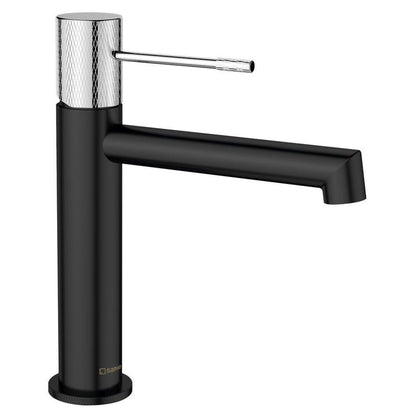 SOLARIS Waschtischarmatur, schwarz matt/Chrom