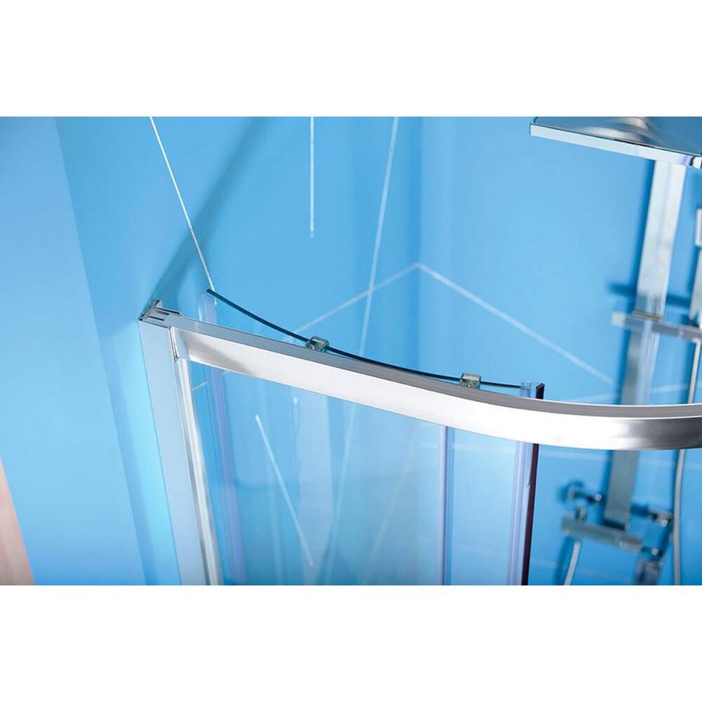 EASY LINE Duschabtrennung Viertelkreis 900x900mm, L/R, Klarglas