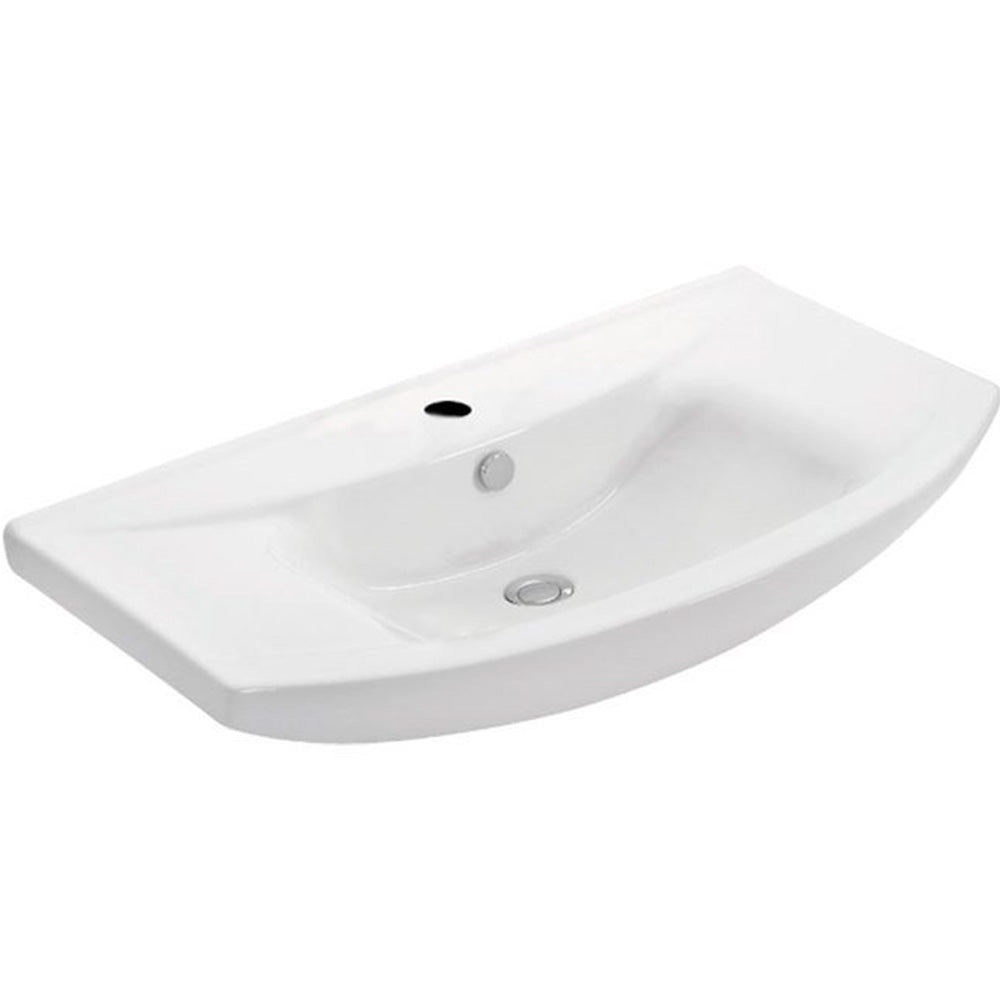 ZERO 86 Keramik-Waschtisch 86x50cm, weiss