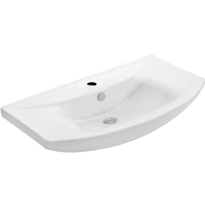 ZERO 86 Keramik-Waschtisch 86x50cm, weiss