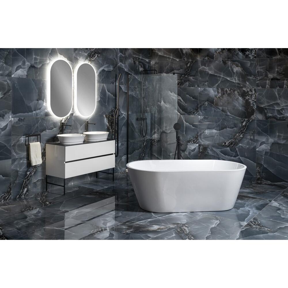 AZRA freistehende Badewanne 170x80x58cm, Weiß