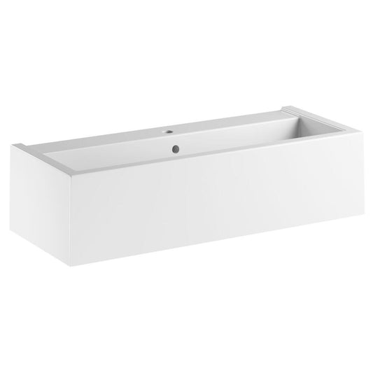 KANAAL Keramik-Waschtisch 100x40cm, weiß