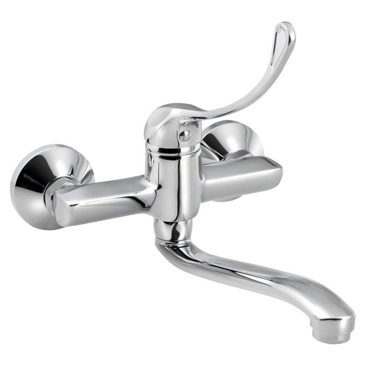 BARON Wandarmatur, Abstand 150mm, langer Hebel, Chrom