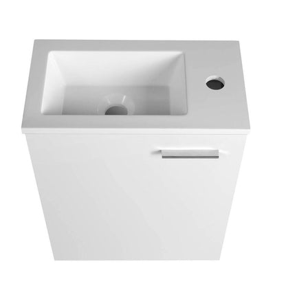 ZOJA Unterschrank mit Waschtisch 40x22 cm, weiß