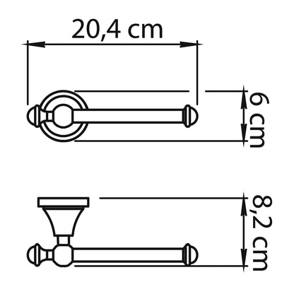 NEVIS Toilettenpapierhalter, Chrom