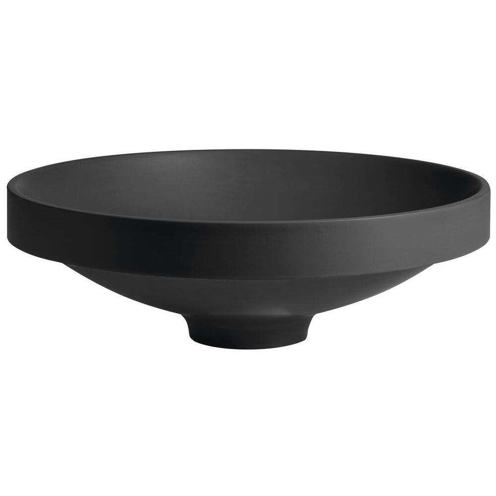 VERTO Einbauwaschtisch, Gussmarmor, Durch. 40,5cm, Anthrazit matt