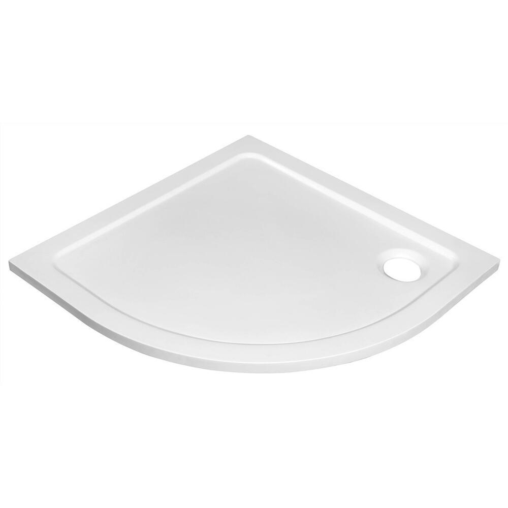 Duschkabine Viertelkreis 900x900x1900mm, BRICK Glas inklusive Duschwanne