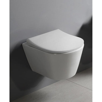 AVVA Hänge-WC, spülrandlos, 35,5x53cm, weiss